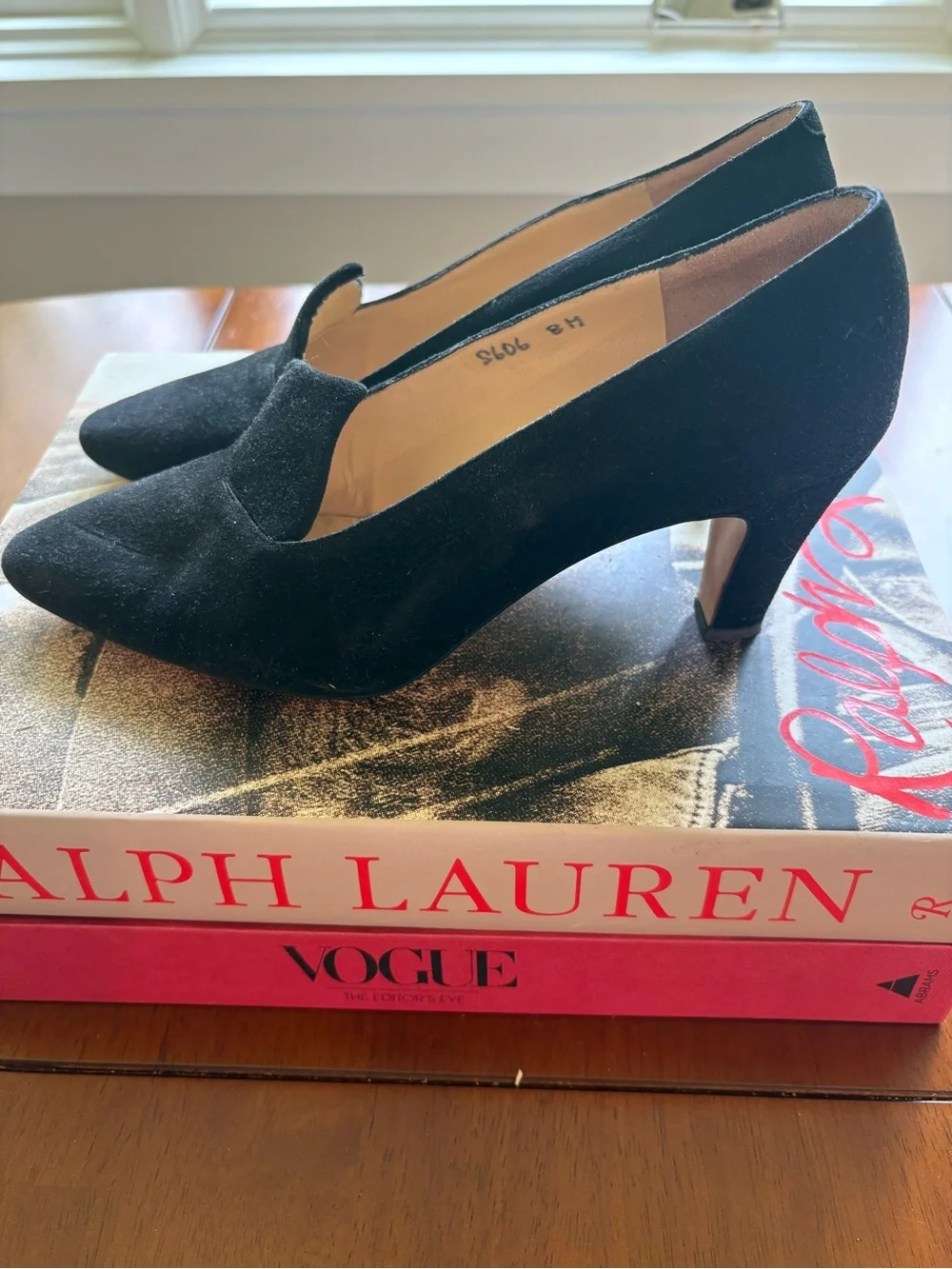 Black Suede Pointed Toe Women's Heels by STUART WEITZMAN
